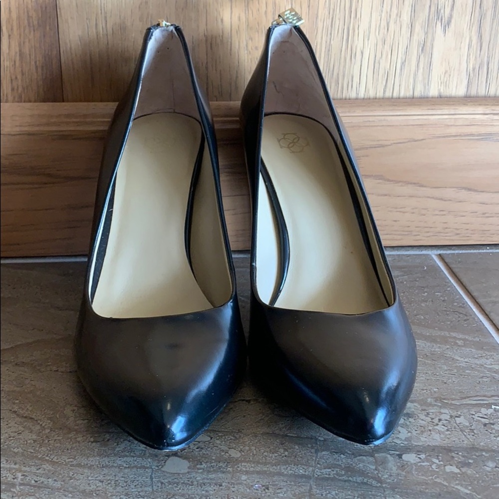 Ann Taylor | Leather heels with zipper detail